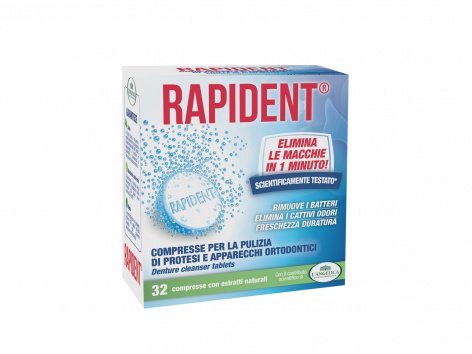 Compresse per la pulizia di protesi e apparecchi ortodontici