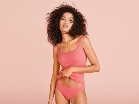 Canotta da donna con pizzo