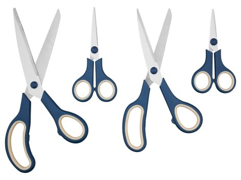 Set forbici, 4 pezzi