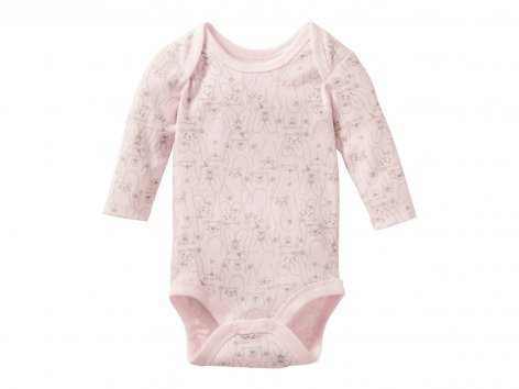 Body a manica lunga da neonata, 5 pezzi