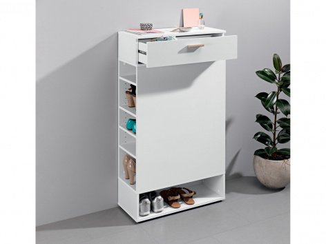 Scarpiera con scomparti laterali