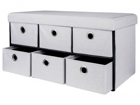 Cassapanca con 6 cassetti