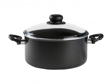 Pentola con coperchio in vetro Ø 24cm