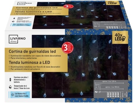 Tenda luminosa a LED