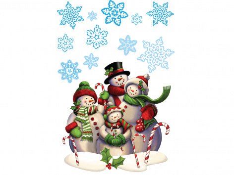 Adesivi natalizi per finestre