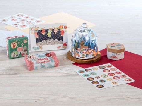 Set biglietti o adesivi per bricolage