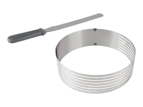 Anello tagliatorte o paletta per dolci in acciaio