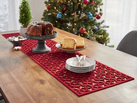 Striscia centrotavola o set tovagliette con sottobicchiere