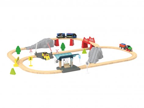 Gioco ferrovia in legno