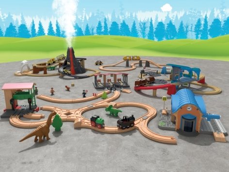 Set ampliamento per gioco pista in legno