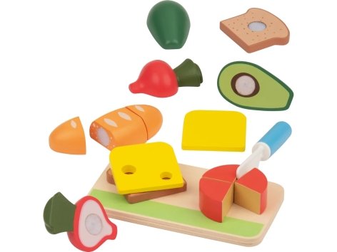 Set alimenti giocattolo in legno