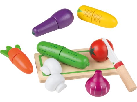 Set alimenti giocattolo in legno