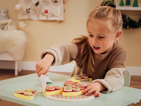 Set alimenti giocattolo in legno