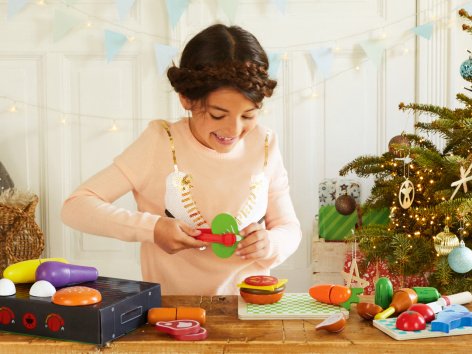 Set alimenti giocattolo in legno