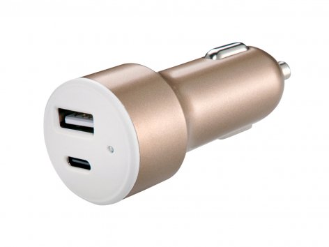 Adattatore per caricabatterie da auto a 2 porte