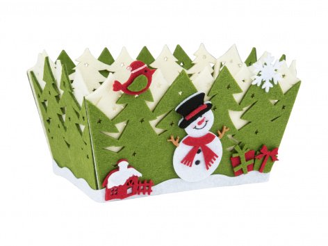 Cestino in feltro o bustina