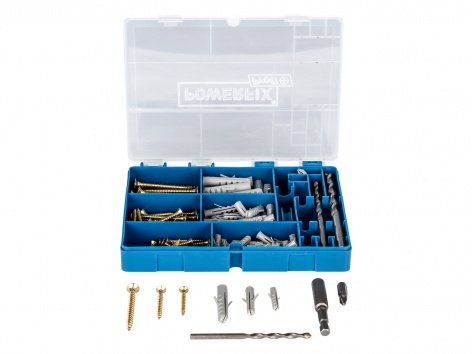 Set viti, punte, tasselli per trapano