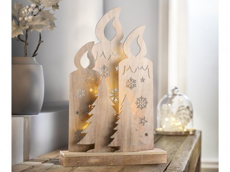 Decorazioni in legno con LED