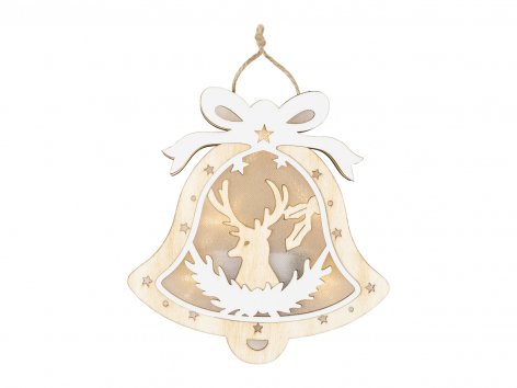 Decorazioni natalizie in legno con LED