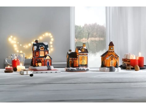 Decorazione natalizia con illuminazione