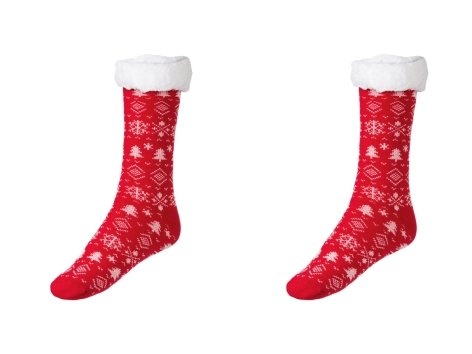 Calze antiscivolo natalizie da donna
