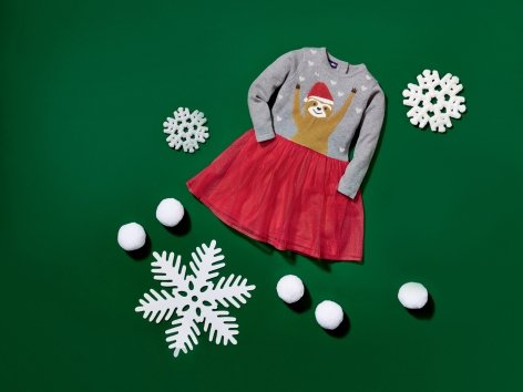 Vestito natalizio da bambina