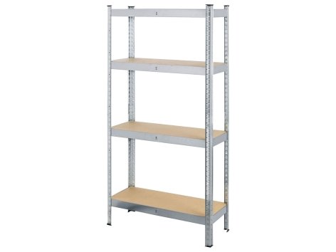Scaffale in metallo con 4 ripiani