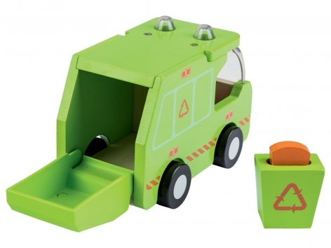 Veicolo in legno con personaggi