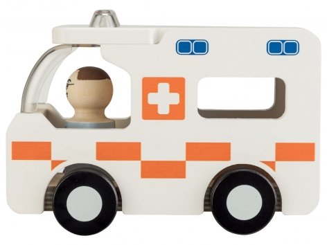 Veicolo in legno con personaggi