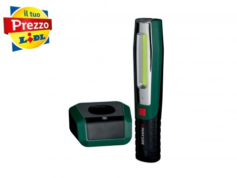 Torcia a LED con stazione di ricarica