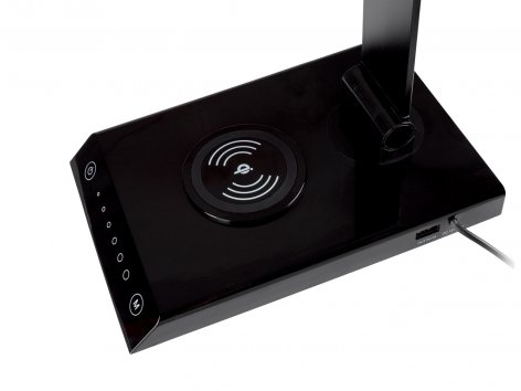 Lampada LED per scrivania con caricabatterie ad induzione