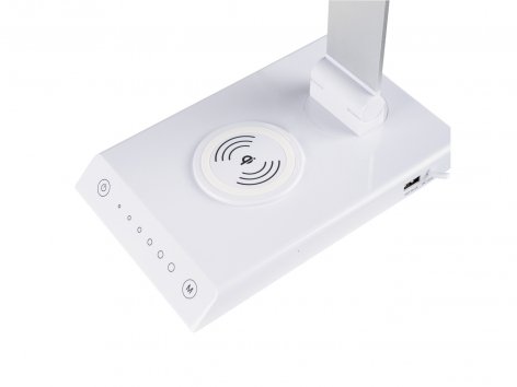 Lampada LED per scrivania con caricabatterie ad induzione