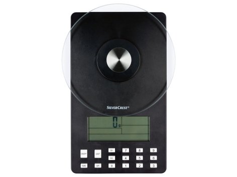 Bilancia da cucina con valori nutrizionali