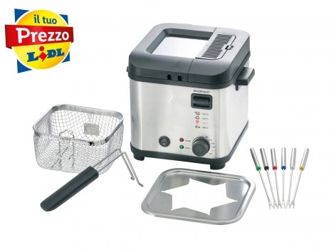 Mini friggitrice 2 in 1
