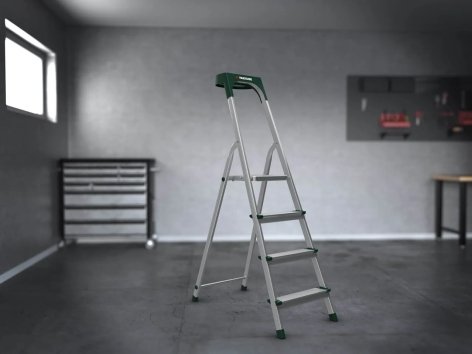 Scala in alluminio a 4 gradini