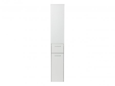 Mobile a colonna laterale con ripiani e cassetti