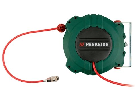 Tubo con avvolgicavo, 10 m o unità di manutenzione per aria compressa