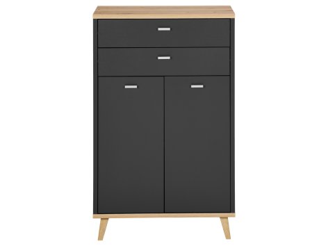 Mobiletto da bagno con 2 ante e 2 cassetti