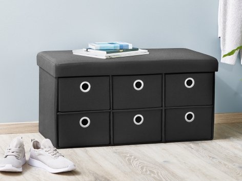 Cassapanca con 6 cassetti