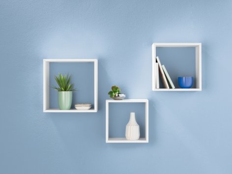 Set mensole a cubo, 3 pezzi