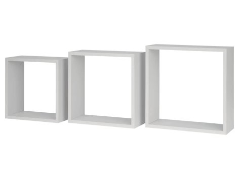 Set mensole a cubo, 3 pezzi