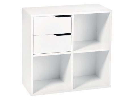 Mobiletto con 3 scomparti e 2 cassetti