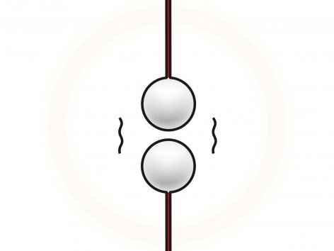 Lampada LED da tavolo con sfere magnetiche