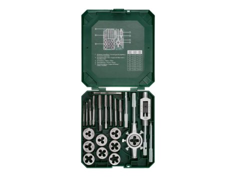 Set maschi e filiere, 21 pezzi