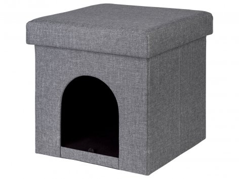 Pouf con cuccia per gatti