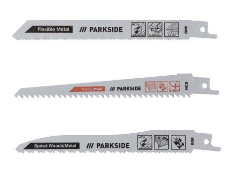 Lame per seghetto elettrico, 3 pezzi