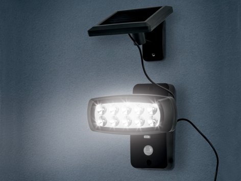 Faretto LED ad energia solare con sensore di movimento