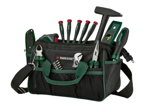 Borsa con attrezzi da lavoro, 23 pezzi