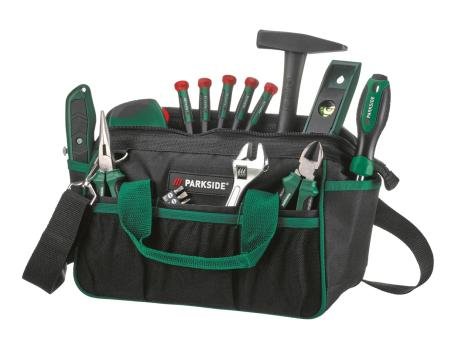 Borsa con attrezzi da lavoro, 23 pezzi