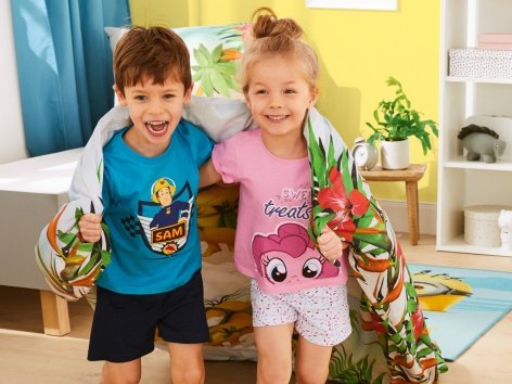 Pigiama corto da bambina "Paw Patrol, Frozen, My Little Pony"